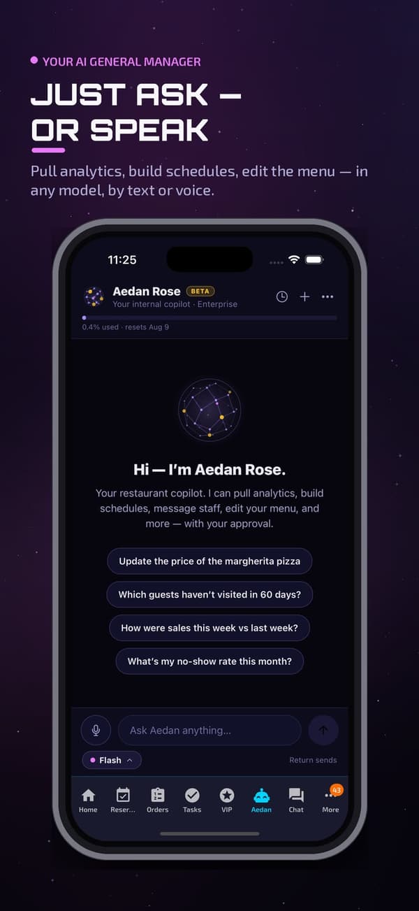 Aedan Rose app: Aedan AI copilot